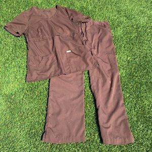 Grey's Anatomy Brown Scrub Set